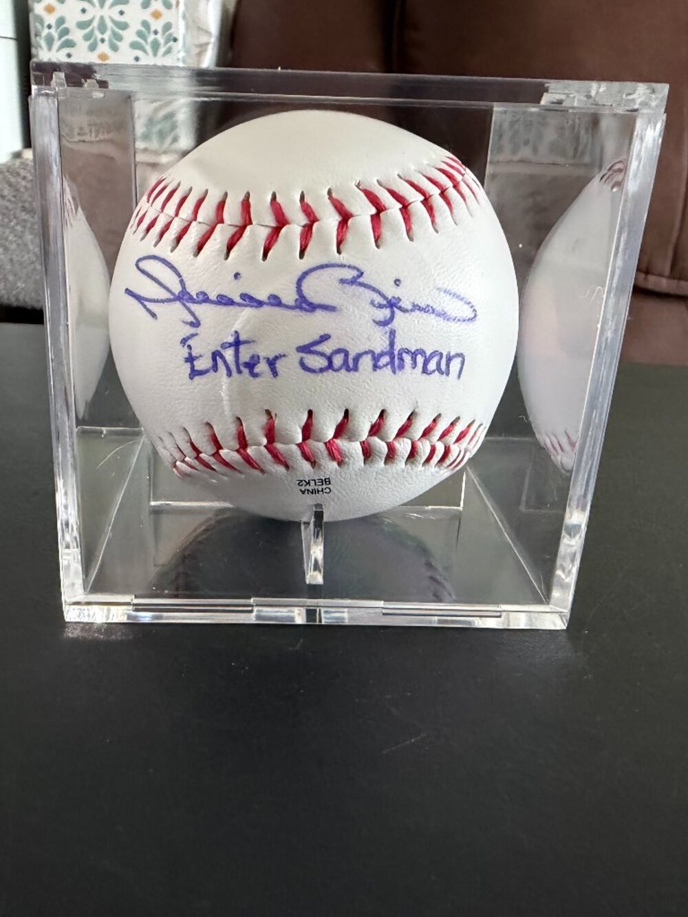 MARIANO RIVERA SIGNED "SANDMAN" YANKEES AUTOGRAPHED RAWLINGS BASEBALL wCOA 17-03